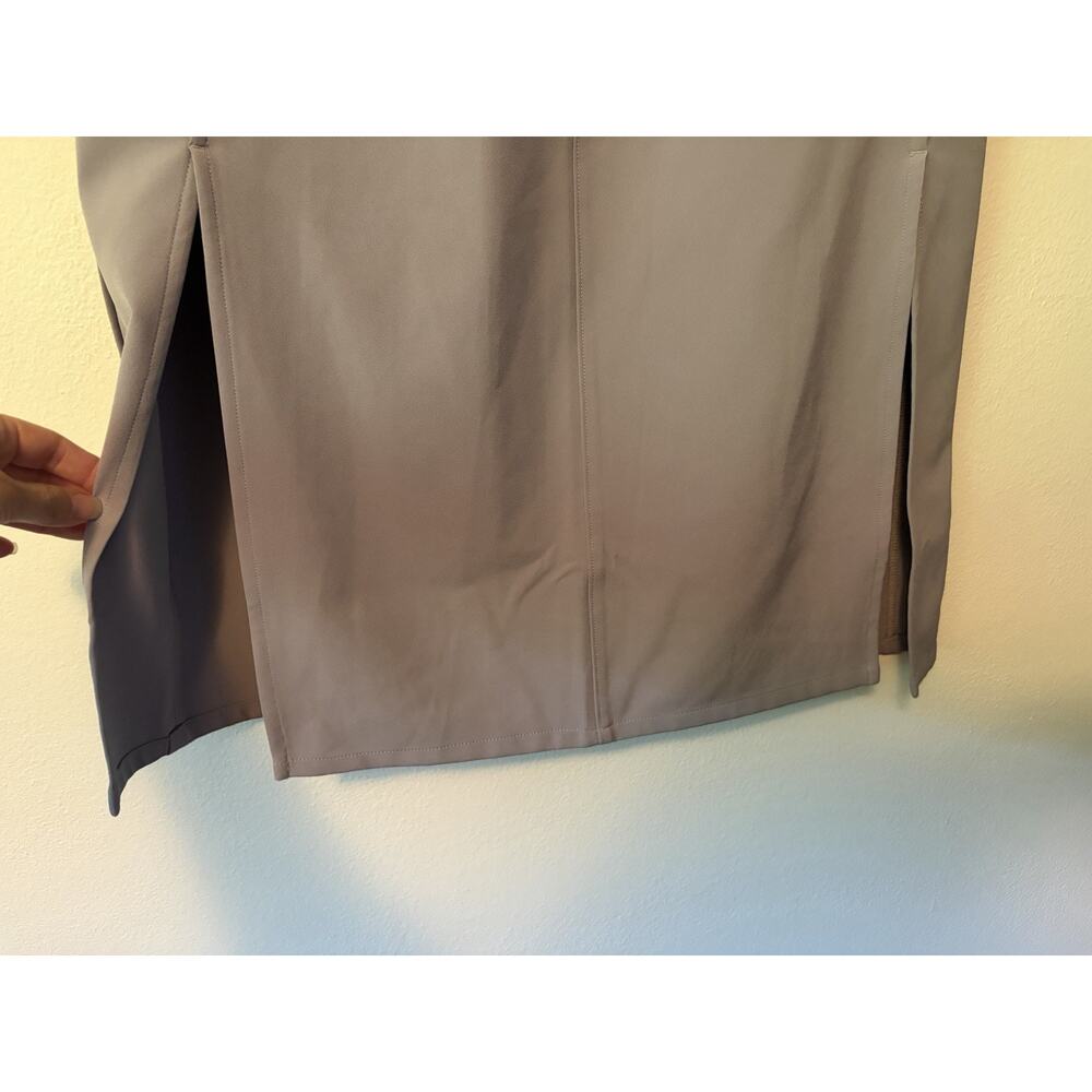 Athleta Stride Midi Skirt Women’s Small Violet Purple Elastic Waist Side Slit - Picture 2 of 11